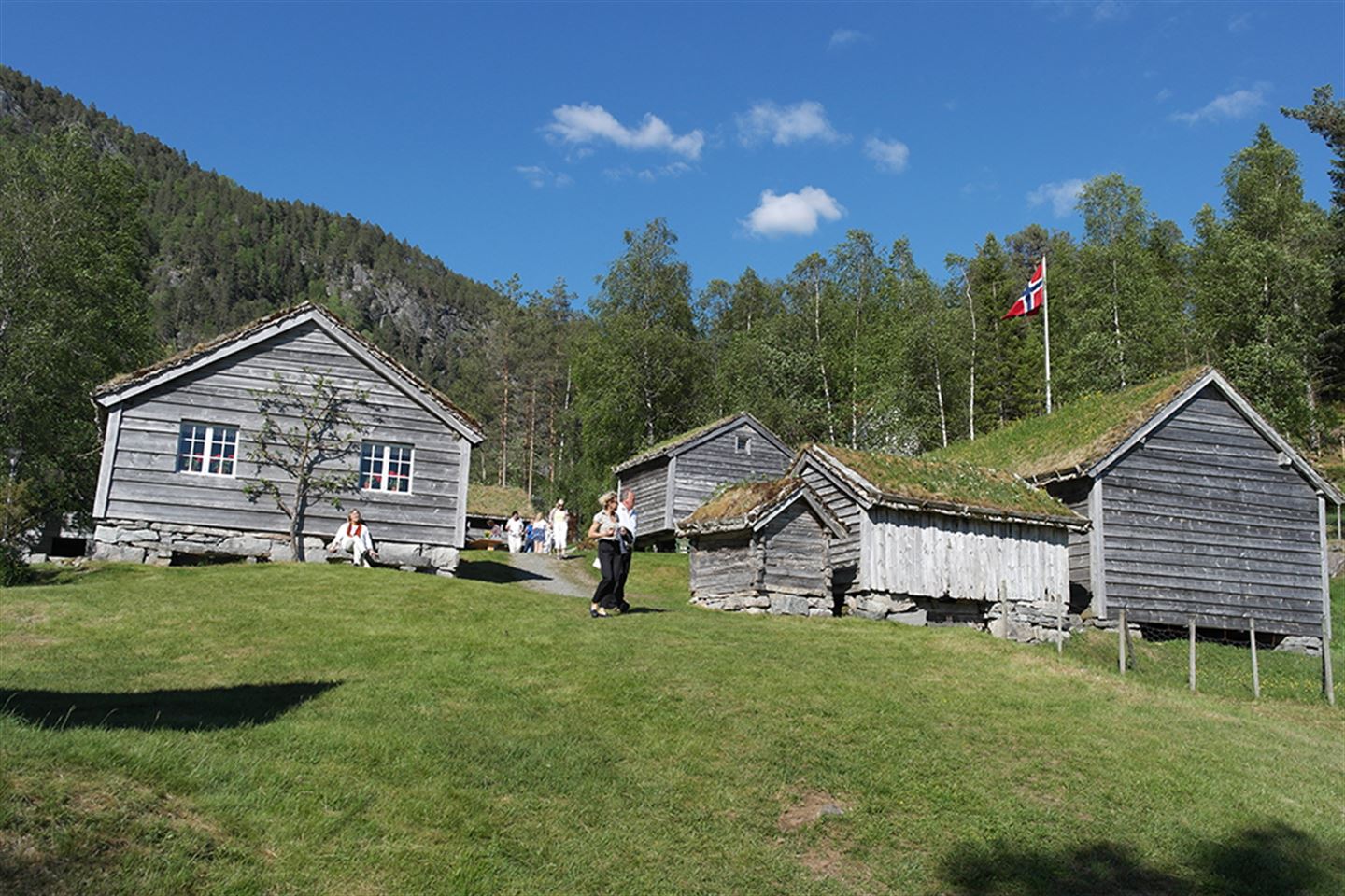 Gamle bygningar på Sunnfjord museum