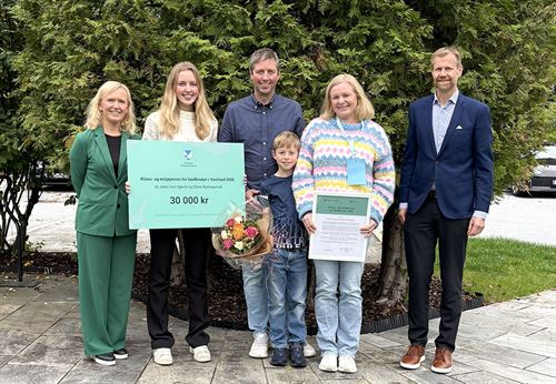 Utdeling av klima- og miljøprisen i landbruket