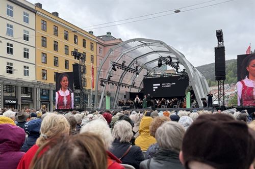 Konsert under Festspillene i Bergen.