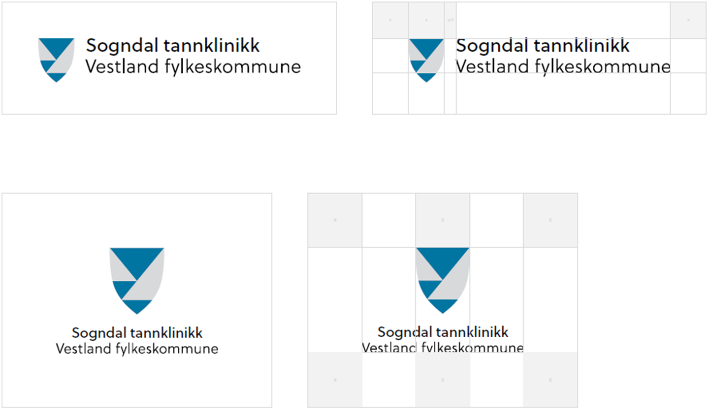 Bilete av logovariantane til Sogndal tanklinikk.